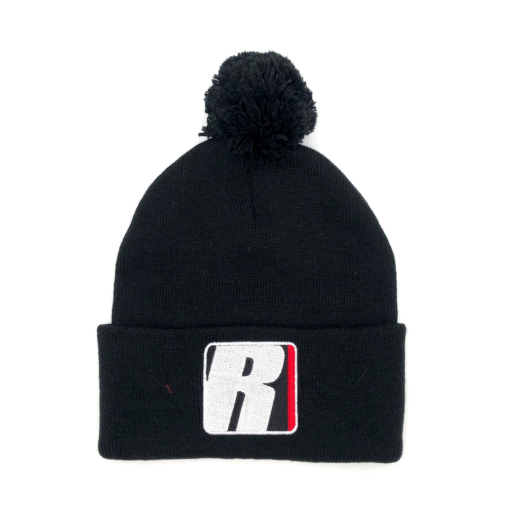 Redline Pom Pom Beanie