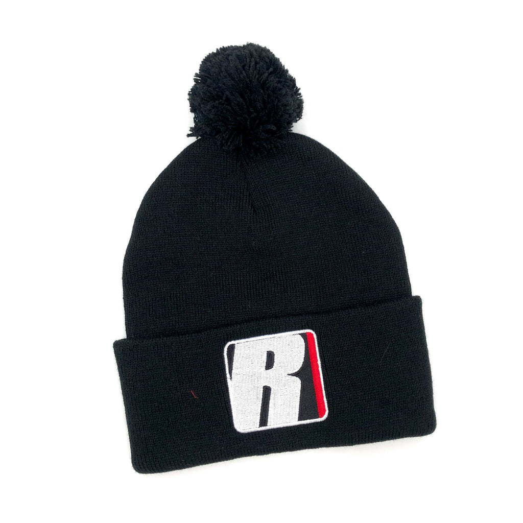 Redline Pom Pom Beanie